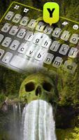Skull Waterfall Live Tastaturhintergrund Screenshot 1