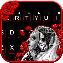 Skull Bride Mask Keyboard Them APK download