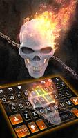 خلفية الكيبورد Skull Chain Fir الملصق