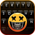 Skull Emoji Keyboard Backgroun