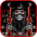 Skull Fire Gun Klavye Arkaplan APK