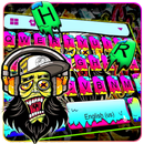 Skull Graffiti Tastatur-Thema APK