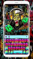 Thème de clavier Skull Graffit Affiche