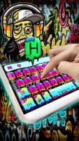 Thème de clavier Skull Graffit capture d'écran 1