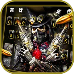 Baixar Teclado Skull Gun APK