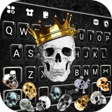 خلفية الكيبورد Skull  King Gra أيقونة