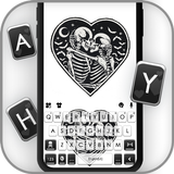 Fundo do Teclado Skull Love He ícone