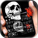 Thème de clavier Skull Rose APK