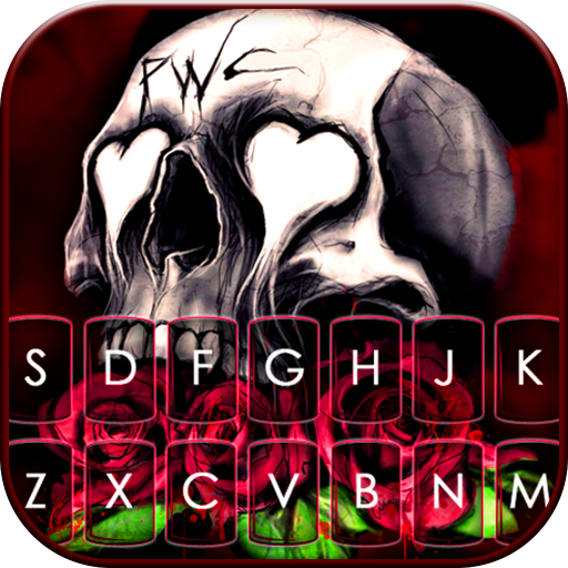 Skull Roses Tema Tastiera