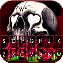 Тема для клавиатуры Skull Rose APK