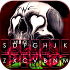 Thème de clavier Skull Roses icône