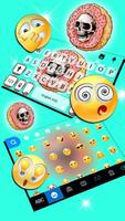 Tema Keyboard Skull Style Donu imagem de tela 3
