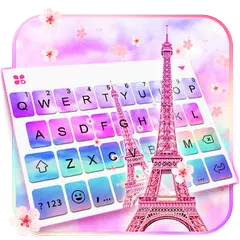 Sky Sakura Paris Love 主題鍵盤 APK 下載