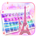 Tema Keyboard Sky Sakura Paris ícone