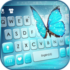 Fundo do Teclado Shine Blue Bu ícone