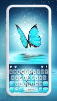 Fundo do Teclado Shine Blue Bu Cartaz