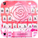Фон клавиатуры Shine Pink Rose APK
