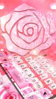 Fond de clavier Shine Pink Ros Affiche
