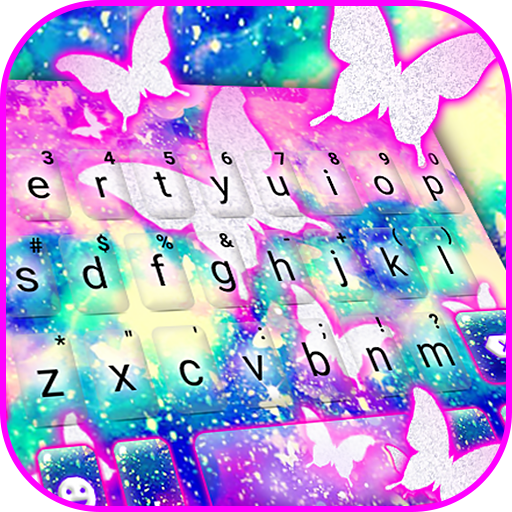 Tema Keyboard Shining Butterfl