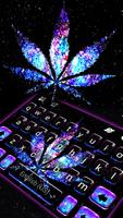 Teclado Shiny Galaxy Weed Cartaz