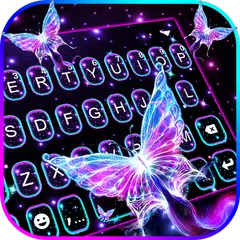 Shiny Neon Butterfly Theme APK download