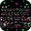 Shiny Neon Hearts Themen APK