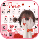 Thème de clavier Shy Bow Princ APK