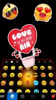Фон клавиатуры Shy Love Emoji скриншот 2