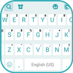 Hình nền bàn phím Simple Cyan