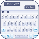 خلفية الكيبورد Simple Blue Business APK