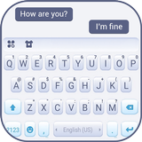 خلفية الكيبورد Simple Blue Business أيقونة