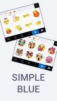 خلفية الكيبورد Simple Blue Business تصوير الشاشة 3