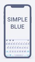 خلفية الكيبورد Simple Blue Business الملصق
