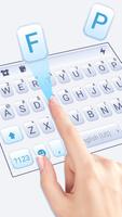 خلفية الكيبورد Simple Blue Business تصوير الشاشة 1