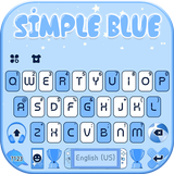 Hình nền bàn phím Simple Blue  biểu tượng