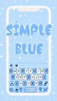 Fond de clavier Simple Blue SM Affiche