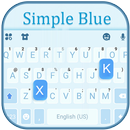 Simple Blue 2 Tastatur-Thema APK
