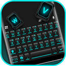 тема Simple Black Blue APK