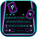 Simple Neon Keyboard Background APK