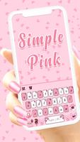 Tło klawiatury Simple Pink SMS plakat