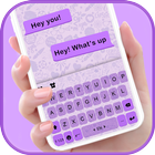 Bàn phím Simple Purple SMS biểu tượng