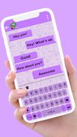 Simple Purple SMS poster