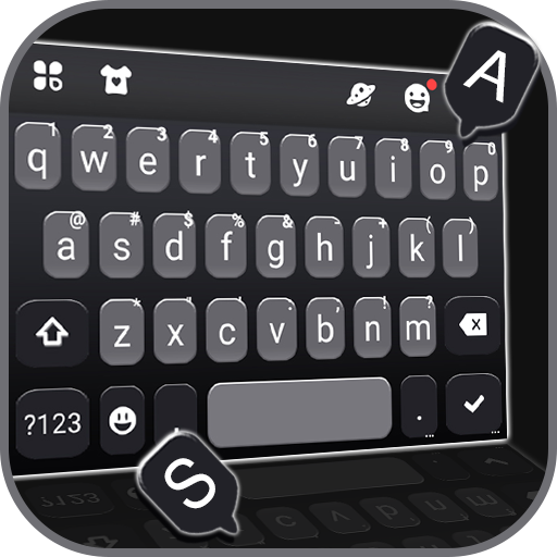 Tema Keyboard Simply Black