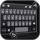 最新版、クールな Simply Black のテーマキーボー アイコン