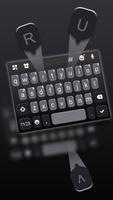 最新版、クールな Simply Black のテーマキーボー スクリーンショット 1