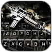Фон клавиатуры Silver Cool Gun