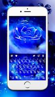 Poster Silver Blue Rose