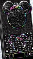 Silver Glitter Minny poster