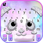 Tema Keyboard Silver Glitter P ícone