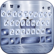 Silver Metallic Keyboard Backg